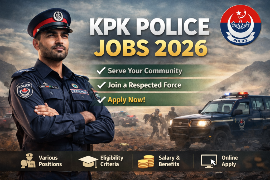 KPK Police Jobs 2026-Apply Online through NJP